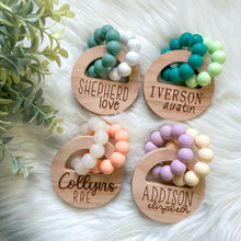 Load image into Gallery viewer, Custom Beechwood Name Teether