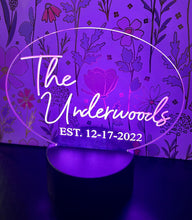 Load image into Gallery viewer, Color Changing Personalized Night Light