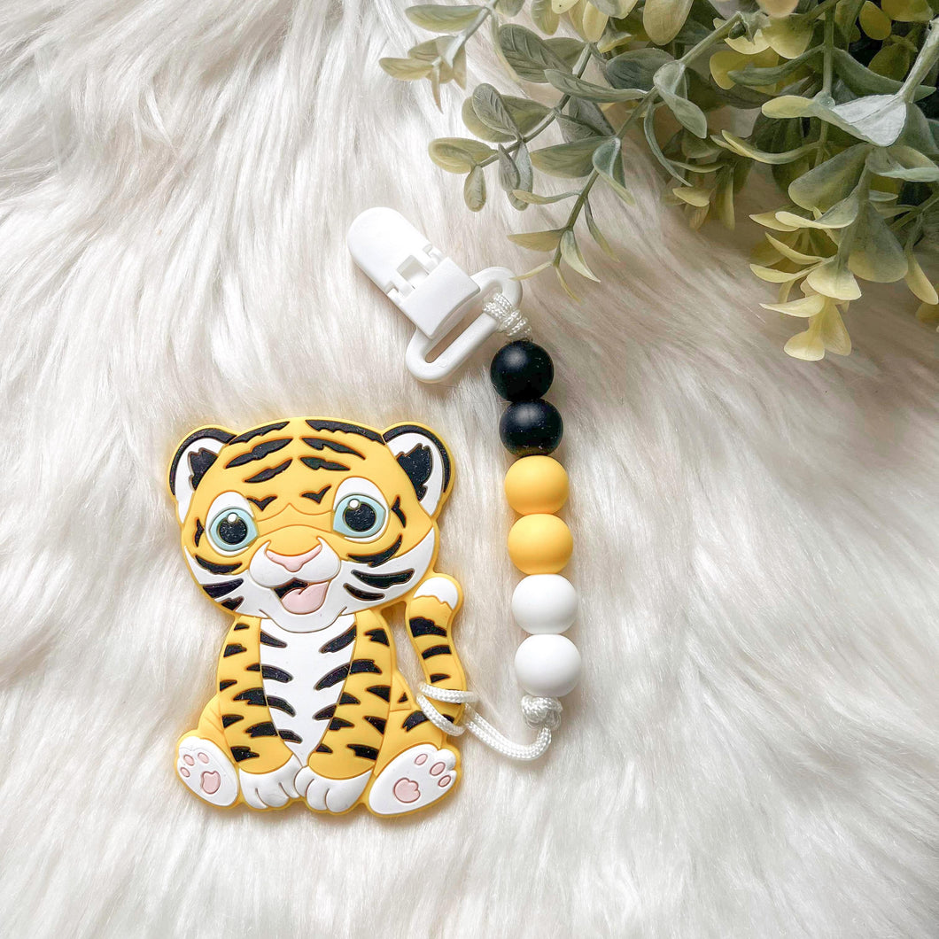 Tiger Teether on Clip