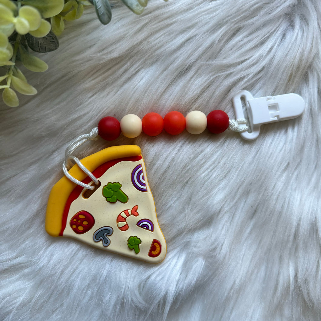Pizza Teether on Clip
